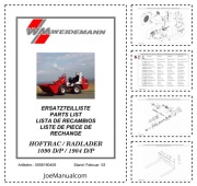 WEIDEMANN 1090 1904 DP Wheel Loader Parts Catalog Katalog części