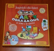 Gra edukacyjna - J.Angielski - Karty obrazkowe - w domu i szkole