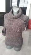GOLF KAMIZELKA MELANŻ FIOLET JAKOŚĆ 40/42 SWETER