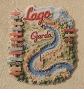 Magnes na lodówkę LAGO DI GARDA Jezioro Włochy Italy Rzym Watyka Roma(40)