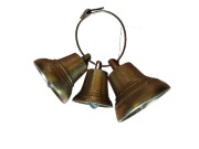 Stare dzwonki mosiężne stary dzwonek mosiężny 3 sztuki 