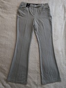 Nowe szare eleganckie spodnie wizytowe w kant dzwony M&S 40