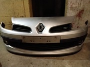 RENAULT CLIO III 3 05-09 ZDERZAK PRZÓD PRZEDNI KOMPLETNY SREBRNY TED69