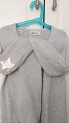 H&M Mega fajny sweterek gwiazdki zapinany 122-128