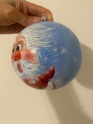 Unikatowa bombka szklana recznie malowana