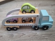 Jabadabado Drewniana laweta z trzema samochodami