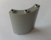 KLOCEK ŚCIANA CYLINDER LEGO 30562 - J.SZARY