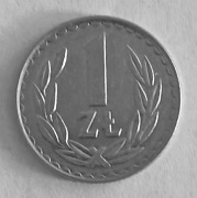 Moneta 1 złoty 1986 PRL | Orzeł bez korony | Ładny stan