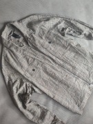 Kurtka letnia lniana w kratę H&M R-XL