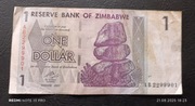 Stary banknot Bank of Zimbabwe one dollar 1 dolar / Afryka 