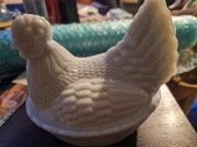 Kurka PRL biała  w biała w bardzo dobrym stanie