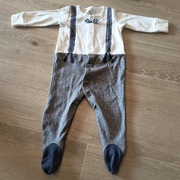 Pajac pajacyk niemowlęcy szelki muszka 