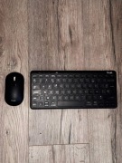 Trust Lyra Zestaw bezprzewodowej klawiatury i myszy, AZERTY Francuskie