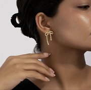 Kokardki * nowe kolczyki w kolorze złota 