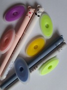 Długopis zmazywalny czarny i gumka, zestaw!