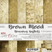 Zestaw papierów BROWN MOOD 15x15  Craft o'Clock 24ark