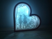 Lampka LED 3D – Serce Love RGB