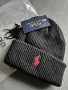 Czapka polo ralph laurent czarna zimowa