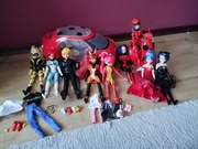 Mega zestaw lalek i akcesoriów z bajki biedronka i czarny kot 