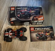 Zestaw klocków LEGO technic czerwona wyścigówka 7+ używane 