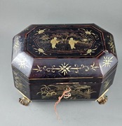 Szkatuła  pojemnik na herbatę herbatnica pocz.  XIX wieku Chiny