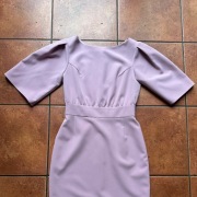 Kasia Zapała różowa sukienka 36 ołówkowa 