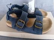 Sandały H&M skóra skórzane na rzepy NOWE z metką