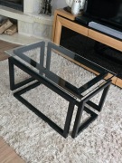 Stolik kawowy iluzja optyczna szklany blat