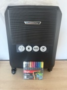 Walizka czarna puccini mała plus gratis markery kredowe kayet