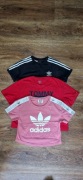 3 koszulki xs/s damskie adidas tommy krotki rękaw kato top mlodziezowe okaz