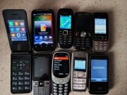 Stare telefony NOKIA/Alcatel/Sony Ericsson/HTC/ 9 sztuk