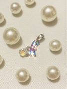 Charms ważka z diamentową łezką S925