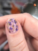 Sztuczne paznokcie aquarel kwiaty