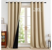 2 Zasłony 140x245cm. Całkowicie Zaciemniające Termiczne Na Przelotkach