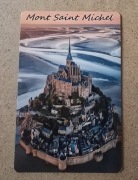 Magnes na lodówkę Mont Saint Michel Francja France(29). Zamek.