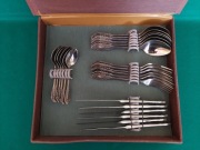 Sztućce Rosyjskie Posrebrzane w Kasecie. NIEUŻYWANE! 