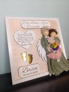 Personalizowane podziękowanie dla Dziadków Chrzest Komunia Roczek 