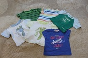 komplet 6 bluzeczek t-shit dla dziecka r 68/74 