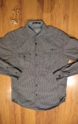 Koszula Jack and Jones r. L męska szara w paski męska dł rękaw 