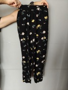 Spodnie kwiaty h&m 32