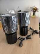 Lampki Nocne Stołowe Czarne Nowe 26cm