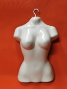 Manekin damski biały,  do powieszenia. 