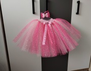 Spódniczka tutu błyszcząca tiul Księżniczka Princess tiulowa urodziny ślub