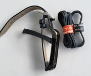 Mini Badn4opaska z foliami, Mini band 5 skórzana z gumkami redukcja na 3,4 