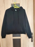 544. Czarna damska bluza z kapturem rozmiar M