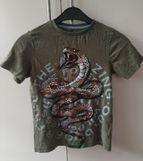 Koszulka z nadrukiem węża (6-7 lat) r. 122 T-shirt 