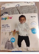 Bluzki niemowlęce 86/92 2szt 12-24m LUPILU 100% b.