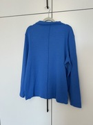 Niebieski sweterek golf z wiskozy Beloved 3XL plus size długi rękaw basic