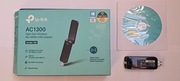 Tp-Link, dwupasmowa, bezprzewodowa karta sieciowa USB, AC1300, Archer T4U