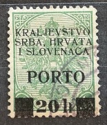 Kralievstvo, SHS, Królestwo Serbów, Chorwatów i Słoweńców. 20 halerzy